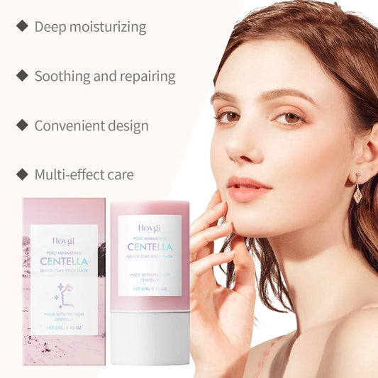 Centella Clay Stick Mask 27g – Pore Minimizing & Brightening Facial Mask for Hydrating Soothing Skin Care
