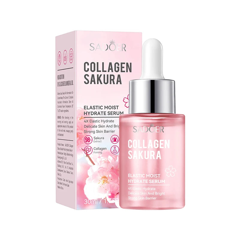 SADOER Sakura Facial Serum 30/100ml – Anti-Aging Hydrating & Brightening Face Essence