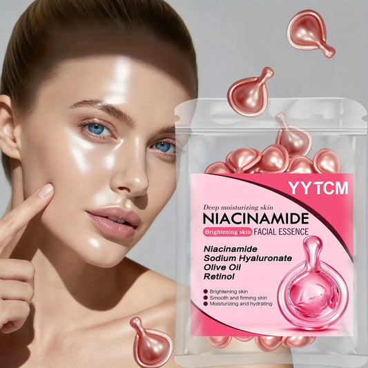 Niacinamide Facial Essence Capsules (30pcs) – Brightening & Hydrating Serum