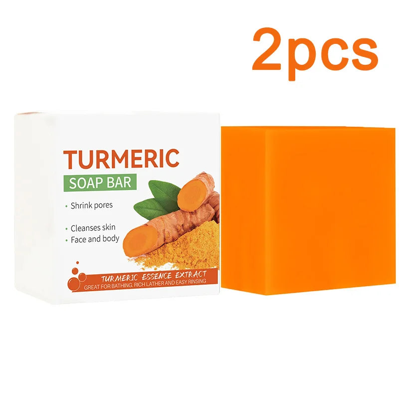 Handmade Turmeric Soap for Face & Body – Brightening, Dark Spot Removal & Gentle Skin Cleanser