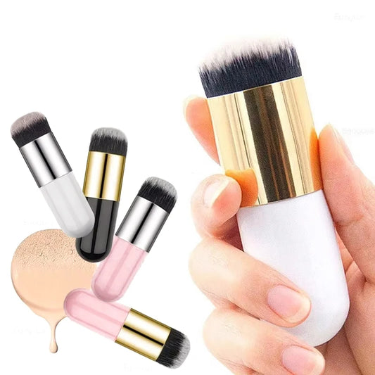 Fat Pier Foundation Make-Up Brush Set – Large & Small Dual-Size Face Brushes