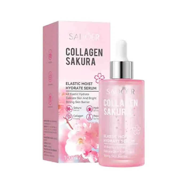 SADOER Sakura Facial Serum 30/100ml – Anti-Aging Hydrating & Brightening Face Essence