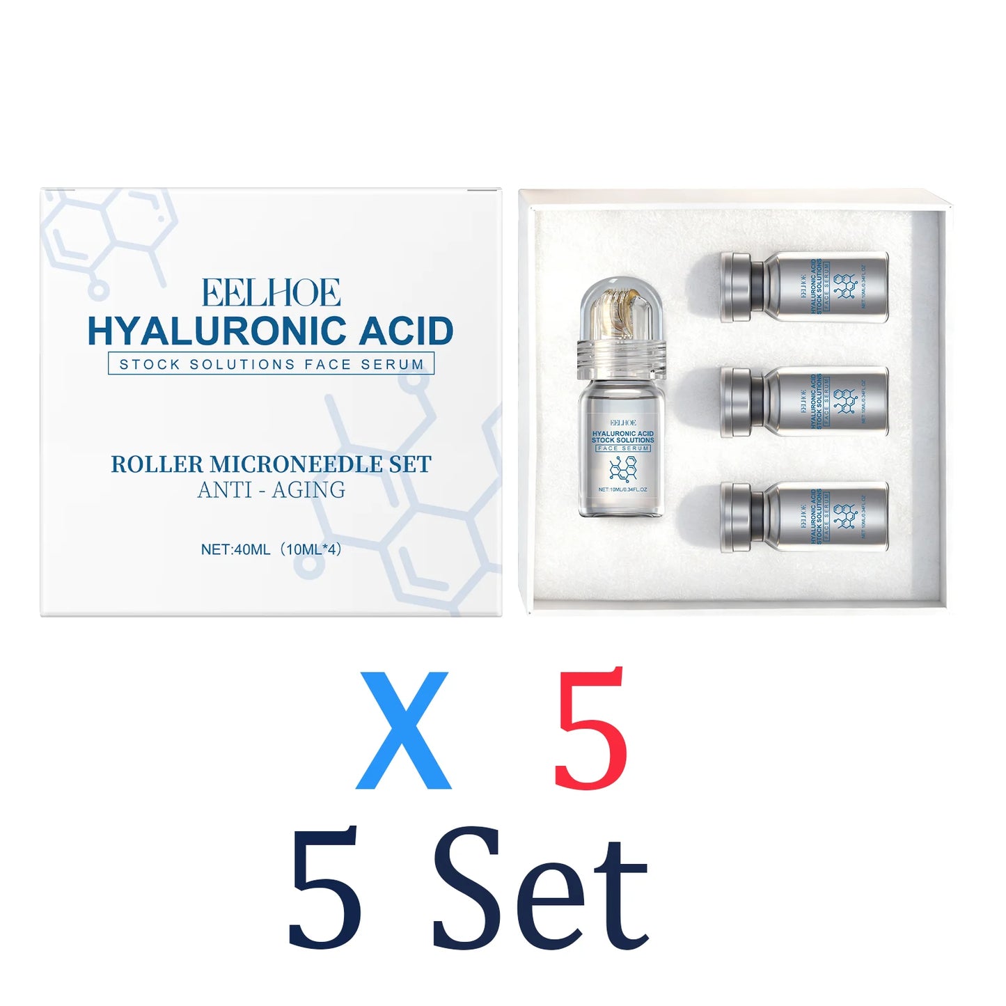 Niacinamide Microneedle Facial Serum Kit 0.25mm – Pore Minimizing & Brightening Serum