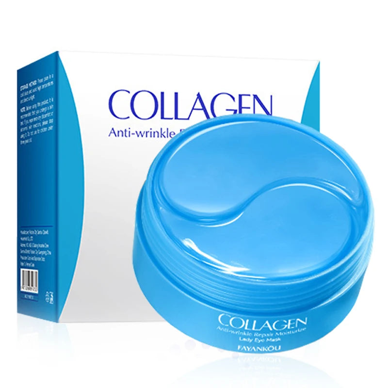 60pcs Crystal Collagen Eye Mask – Anti-Aging & Hydrating Under Eye Patches