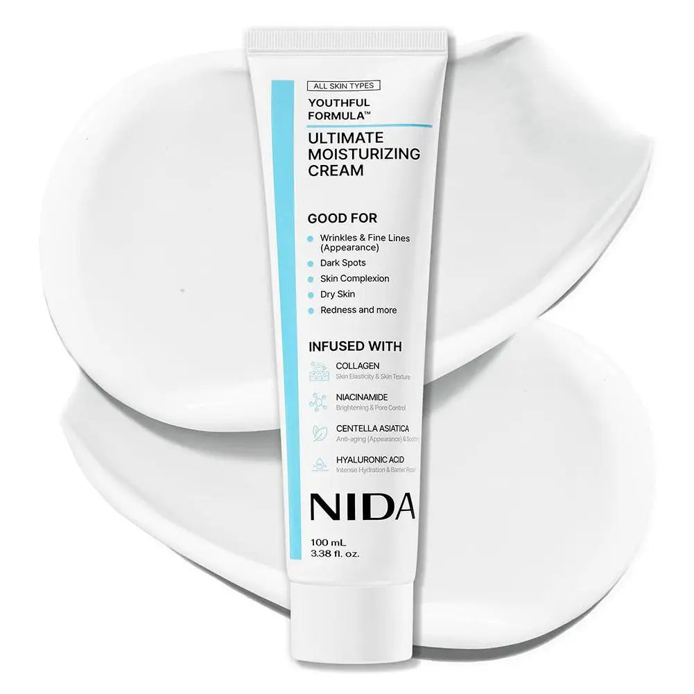 NIDA Moisturizing Cream - Anti-Aging, Redness Relief & Pore Minimizer Skin Care