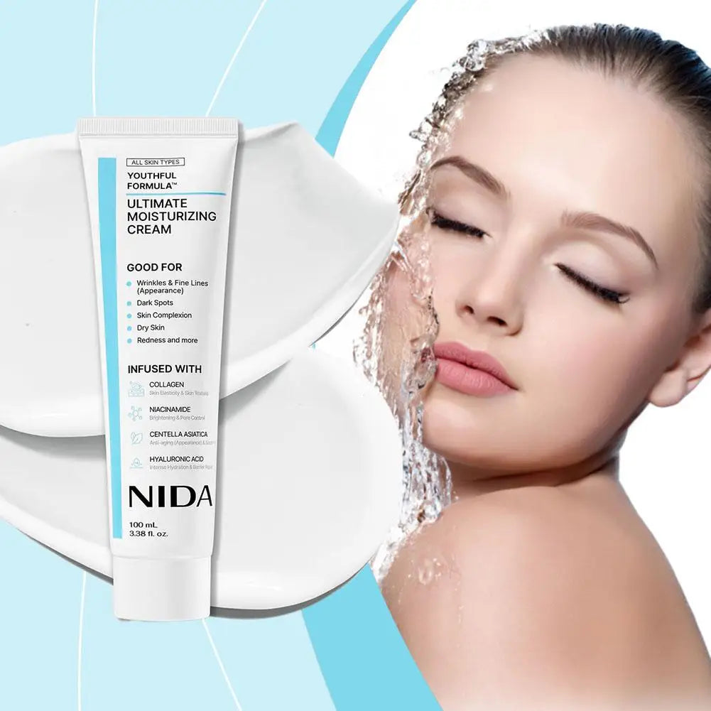 NIDA Moisturizing Cream - Anti-Aging, Redness Relief & Pore Minimizer Skin Care