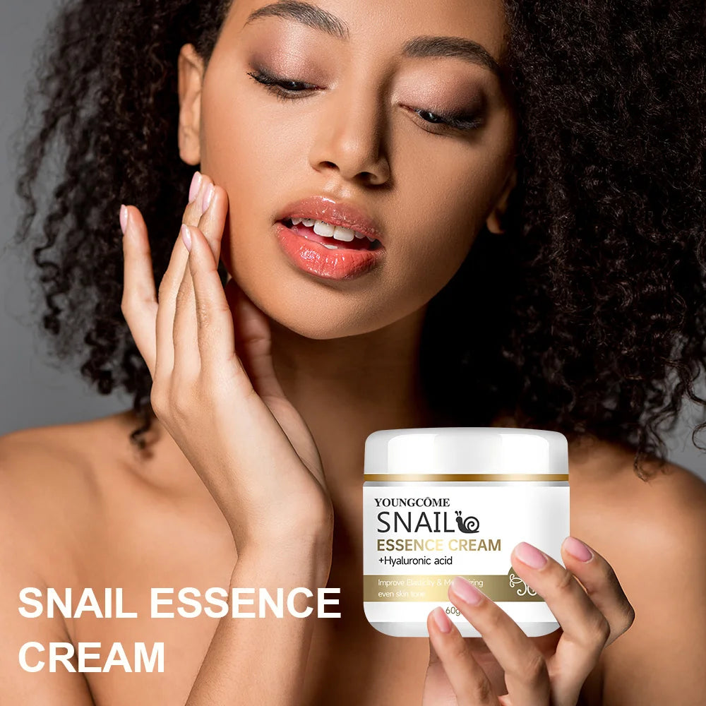 Snail Essence Cream with Hyaluronic Acid – Retinol Moisturizing, Firming & Brightening Skincare