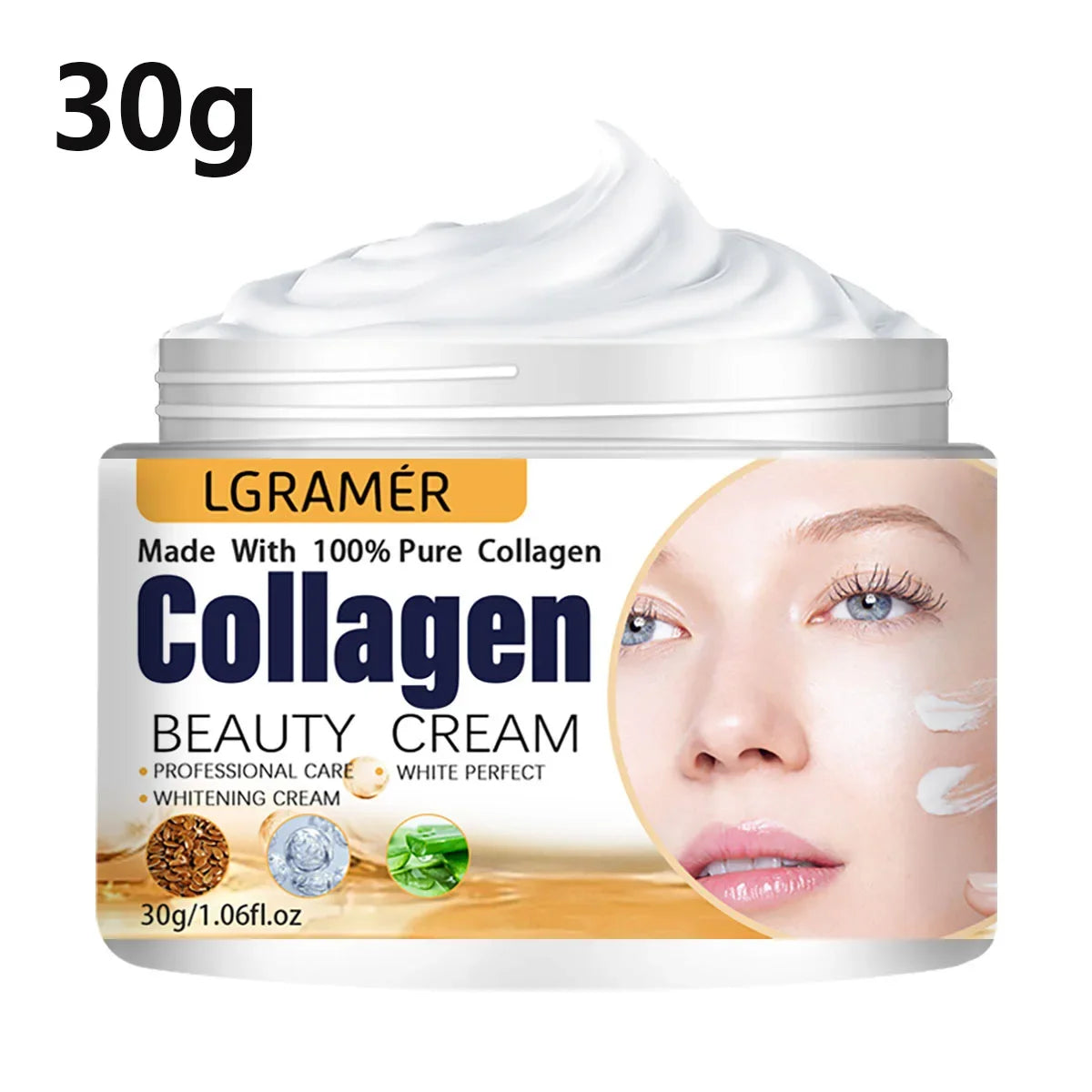 Anti-Wrinkle Collagen Boost Cream – Korean Essence Eye & Face Moisturizer for Firming, Lifting & Nourishing Skin