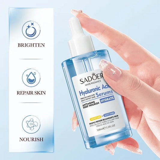 SADOER Hyaluronic Acid Serum 100ml – Deep Hydration & Glow