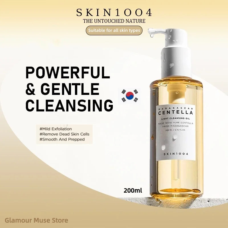 Korean Centella Light Cleansing Oil – Gentle Makeup Remover & Deep Pore Cleanser