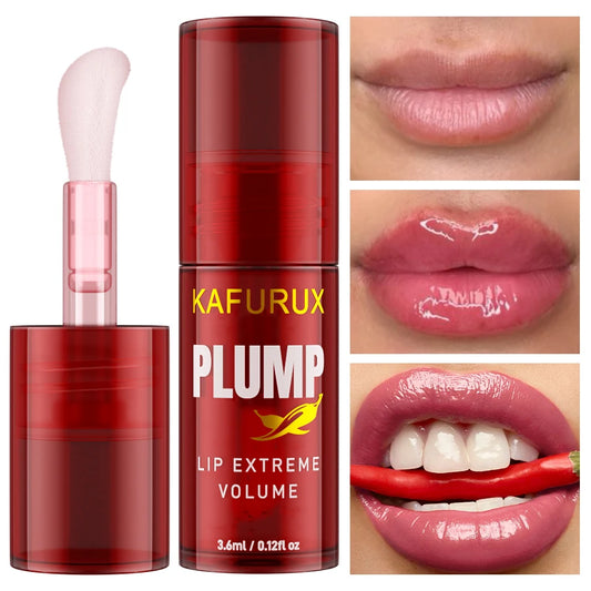 Lip Plump Long Lasting Lip Oil – Volumising Essence Oil & Lip Gloss Serum for Fuller Lips