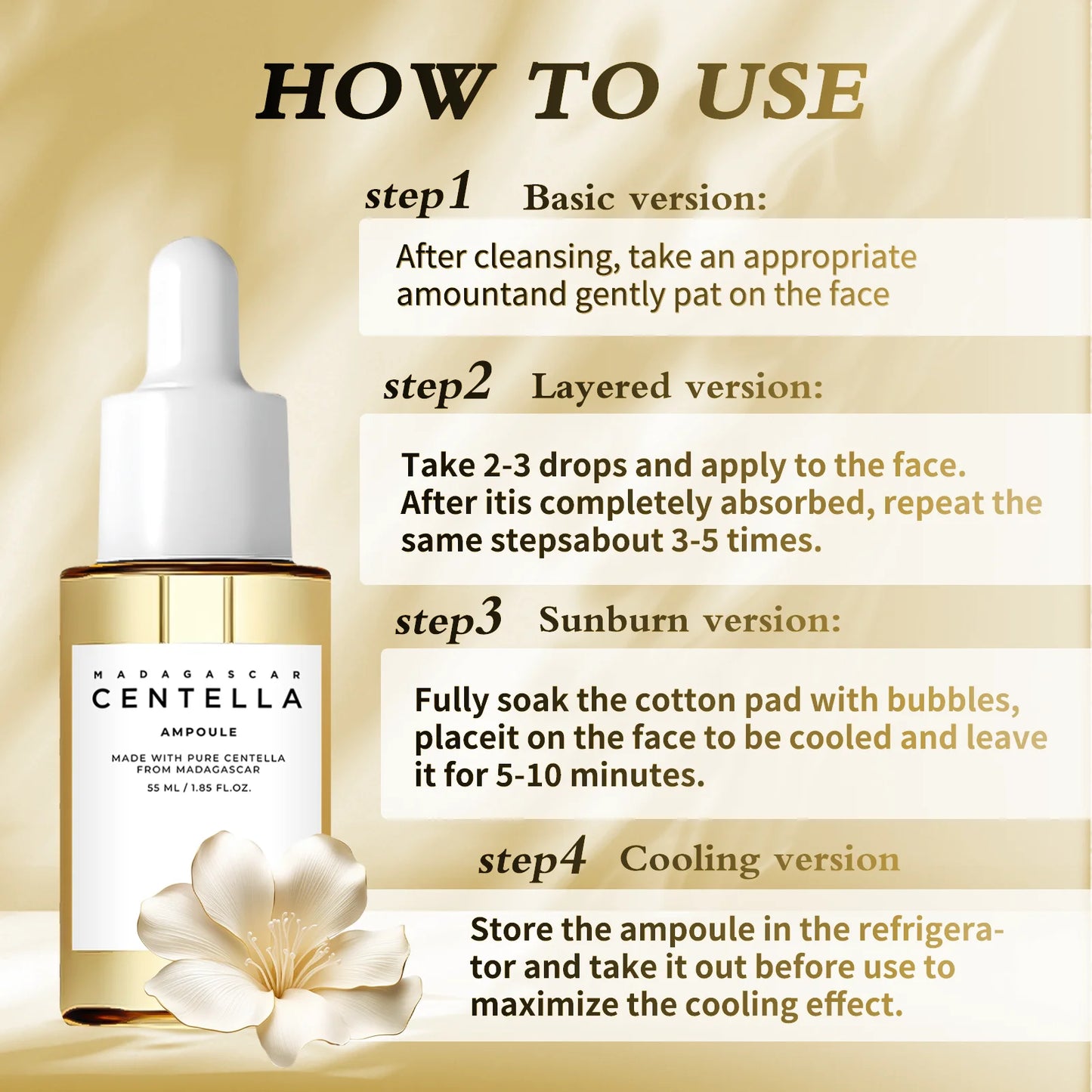 Madagascar Centella Asiatica Serum 55ml – Soothing & Repairing Face Serum