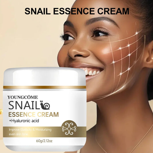 Snail Essence Cream with Hyaluronic Acid – Retinol Moisturizing, Firming & Brightening Skincare