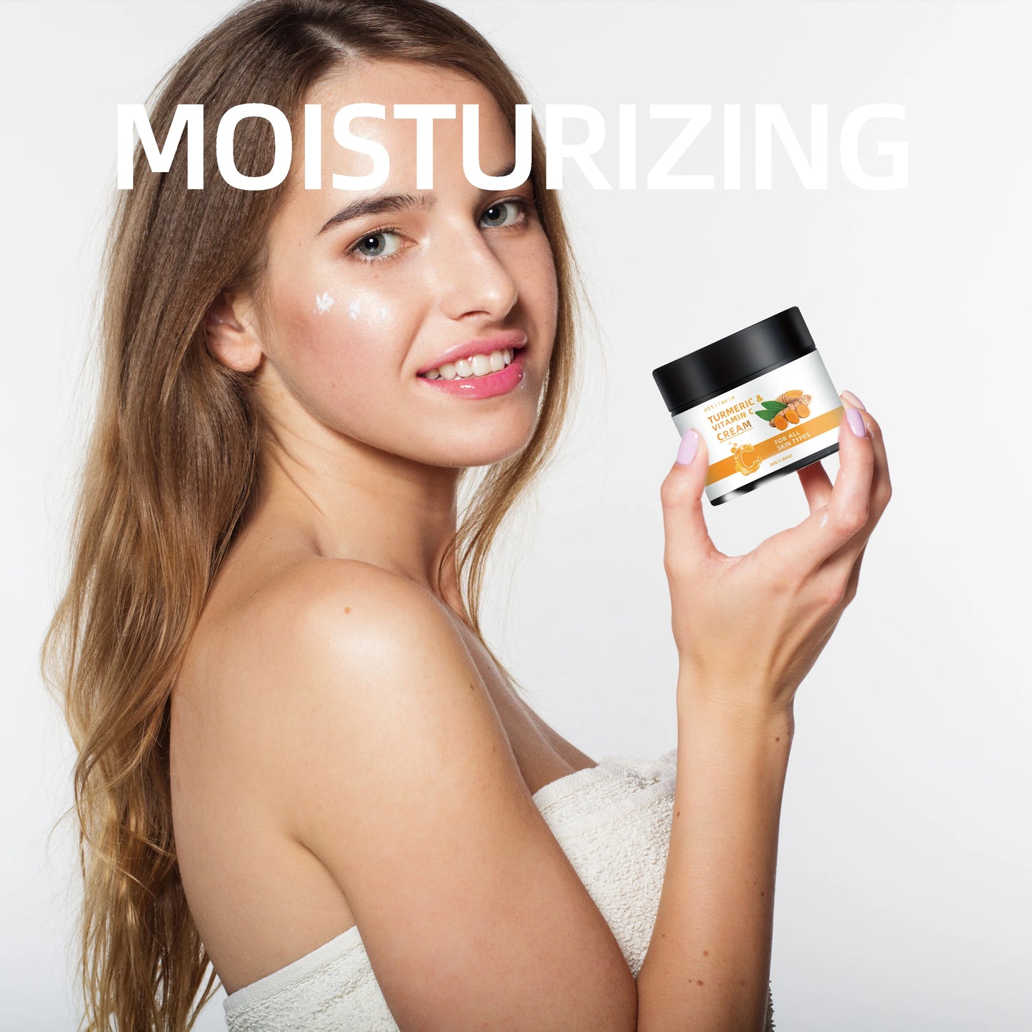 Turmeric & Vitamin C Brightening Face Cream – Dark Spot Remover & Glow Booster