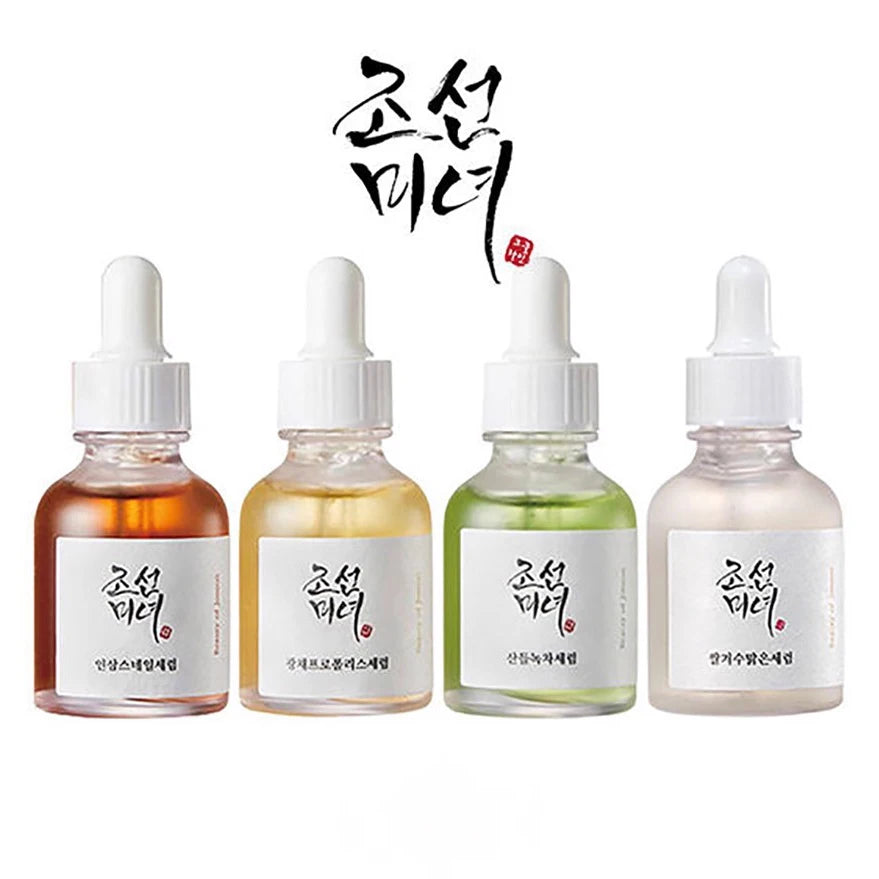 Korean Glow Revive Facial Serum – Hydrating, Calming & Brightening | Green Tea, Niacinamide & Snail Mucin
