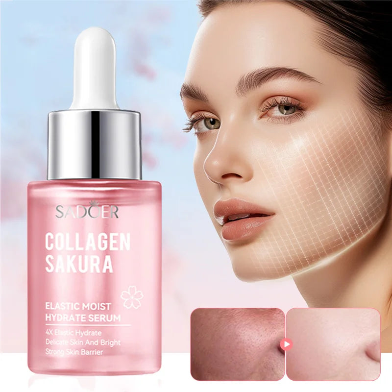 SADOER Sakura Facial Serum 30/100ml – Anti-Aging Hydrating & Brightening Face Essence