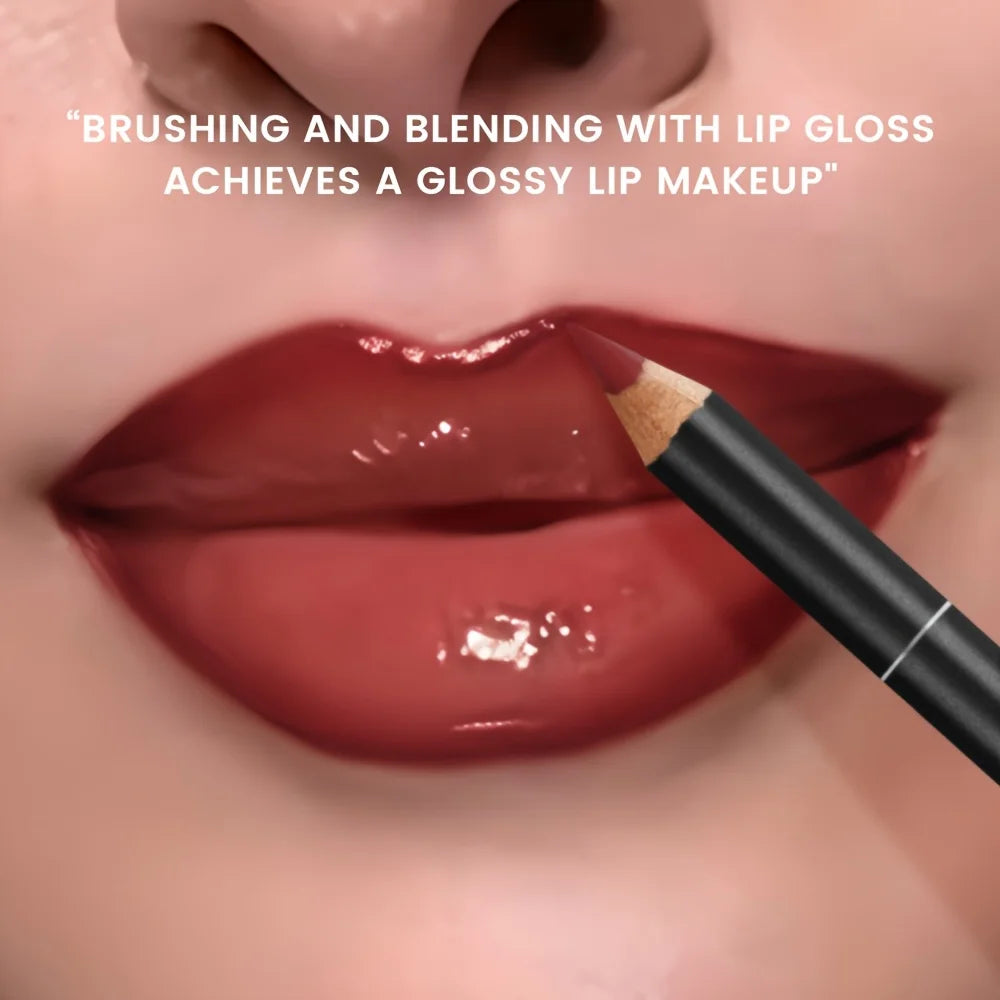 Hydrating Lip Gloss + Lip Liner Kit – Long-Lasting Color & Moisture Lip Set