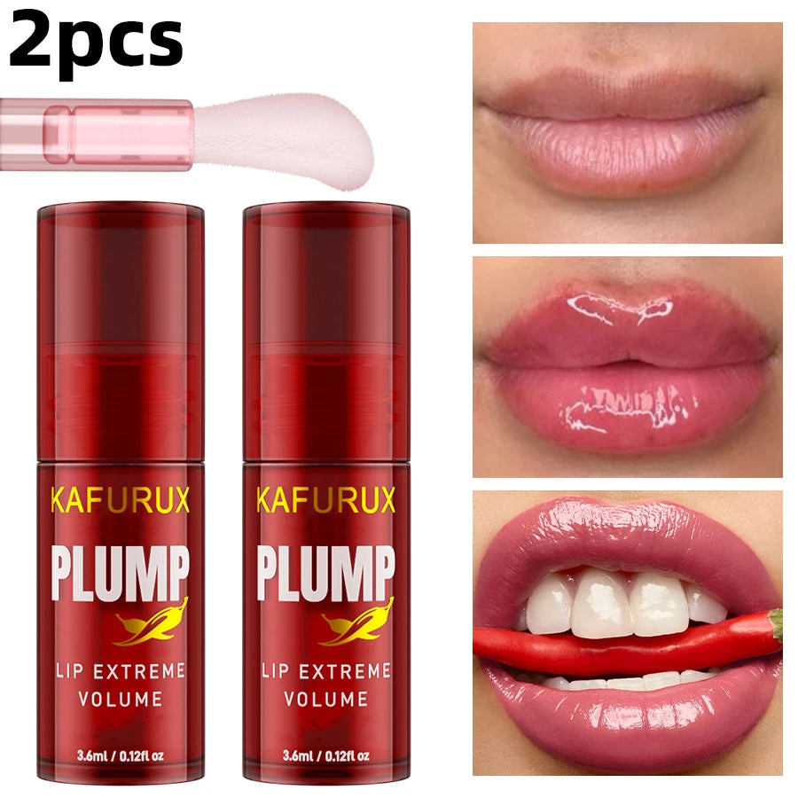 Lip Plump Long Lasting Lip Oil – Volumising Essence Oil & Lip Gloss Serum for Fuller Lips