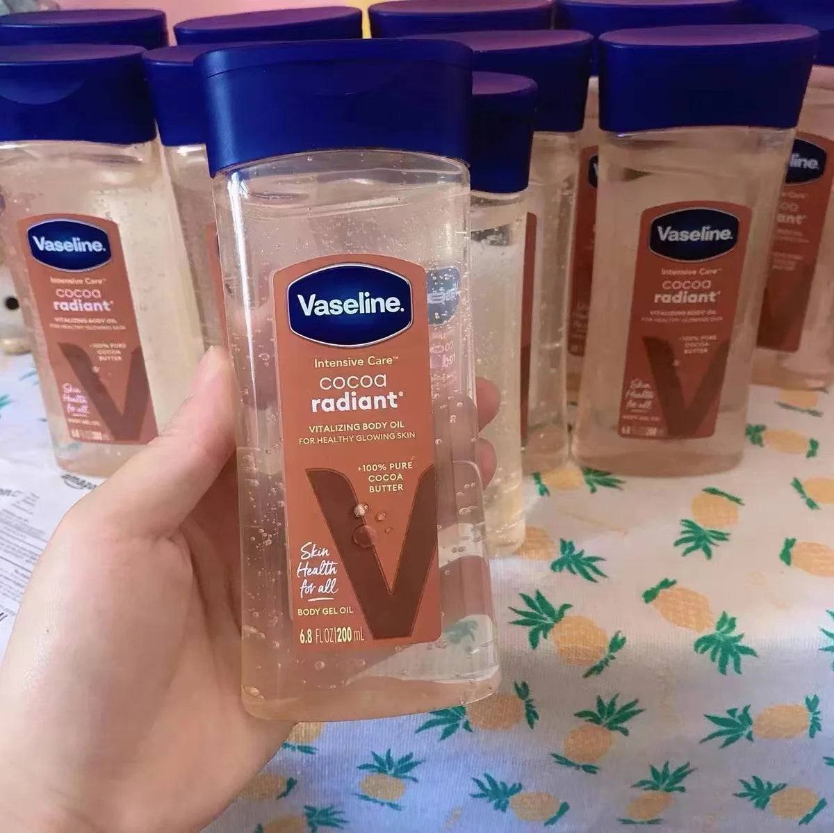 Vaseline Body Care Oil 200ml – Brightening & Deep Moisturizing Gel Oil for Dry Skin