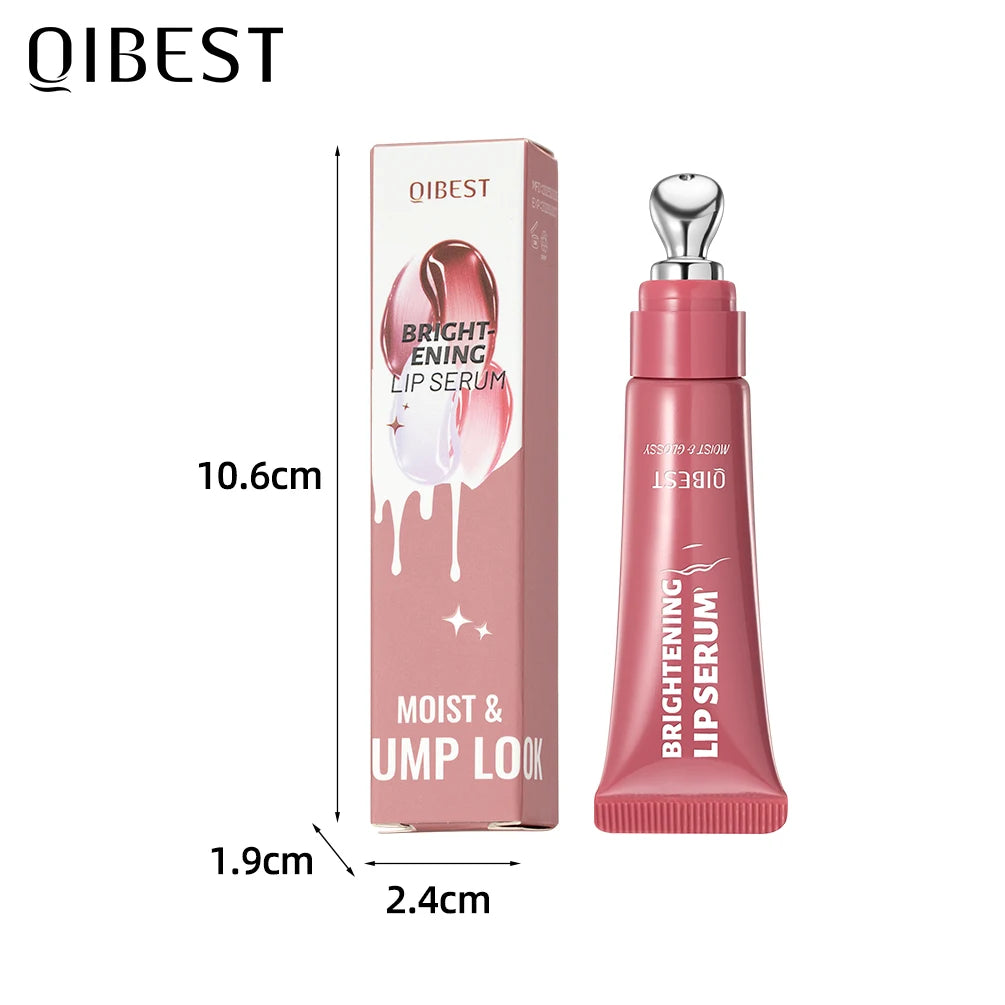 QIBEST Mirror Pearl Lip Gloss – High-Shine Plumping Glossy Lip Color for Fuller Lips