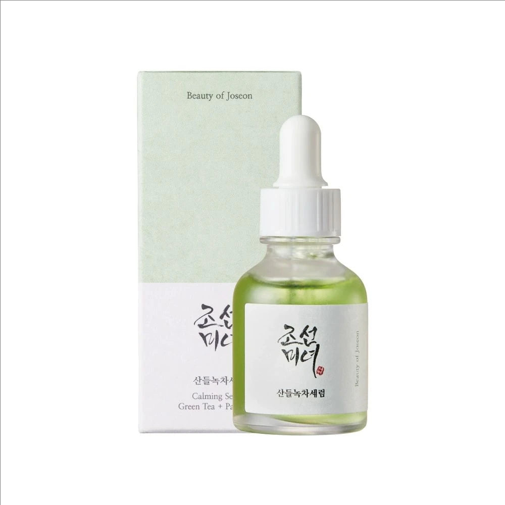 Korean Glow Revive Facial Serum – Hydrating, Calming & Brightening | Green Tea, Niacinamide & Snail Mucin