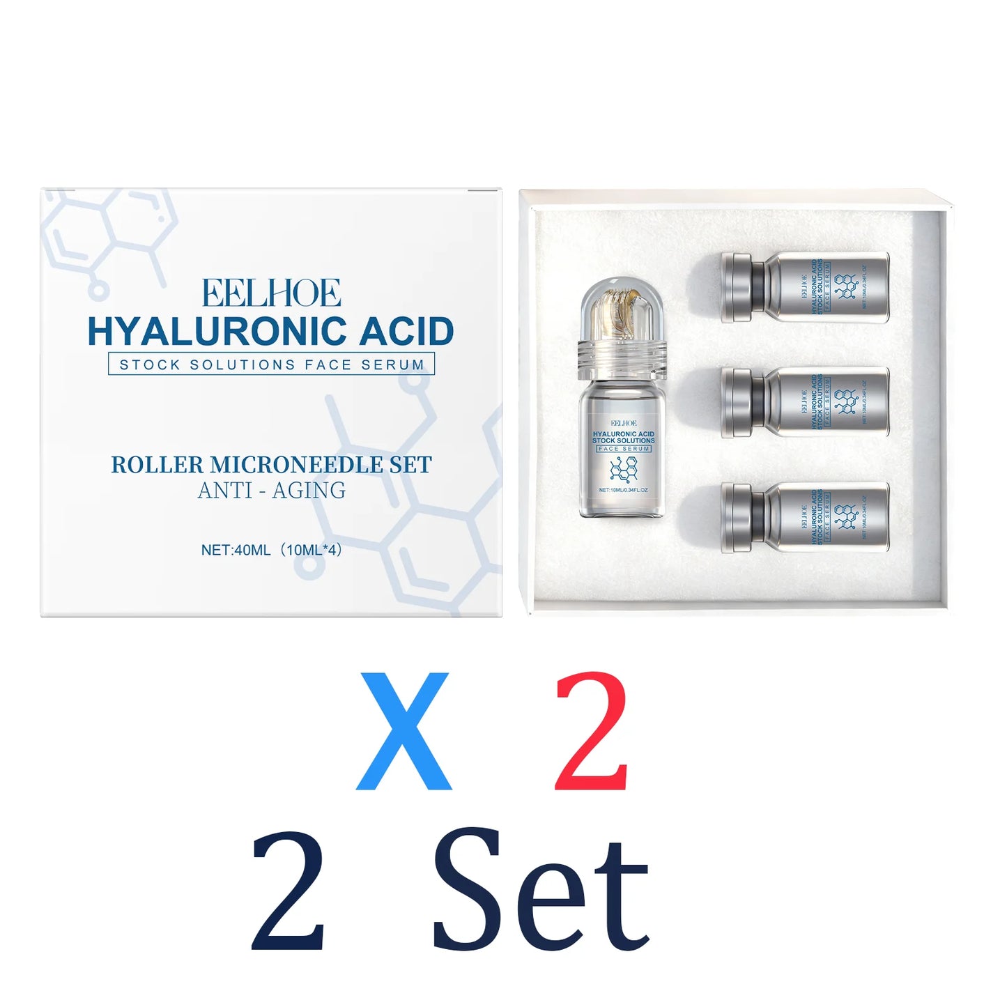 Niacinamide Microneedle Facial Serum Kit 0.25mm – Pore Minimizing & Brightening Serum