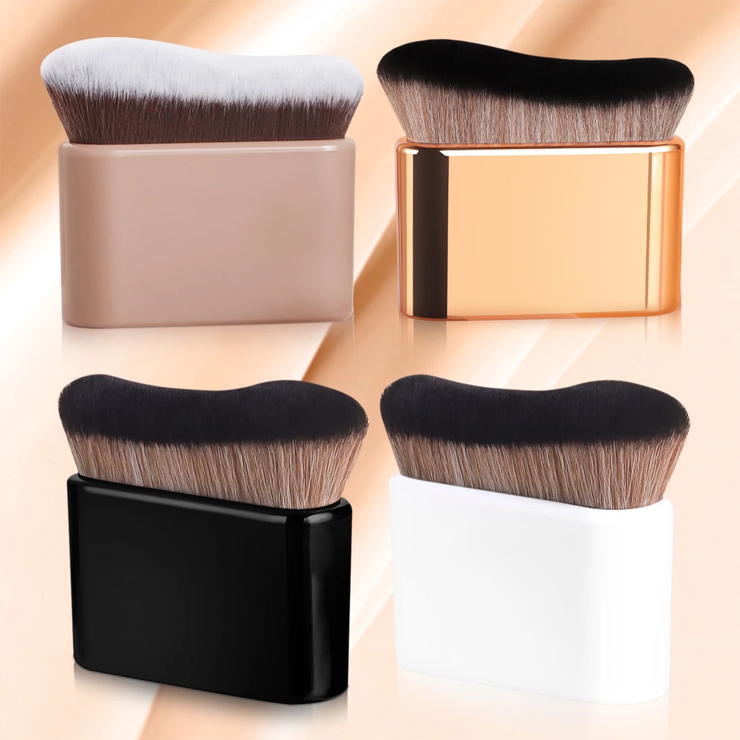 Foundation Brush – Professional Flat Brush for Flawless Liquid & Cream Foundation