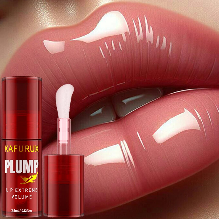 Lip Plump Long Lasting Lip Oil – Volumising Essence Oil & Lip Gloss Serum for Fuller Lips
