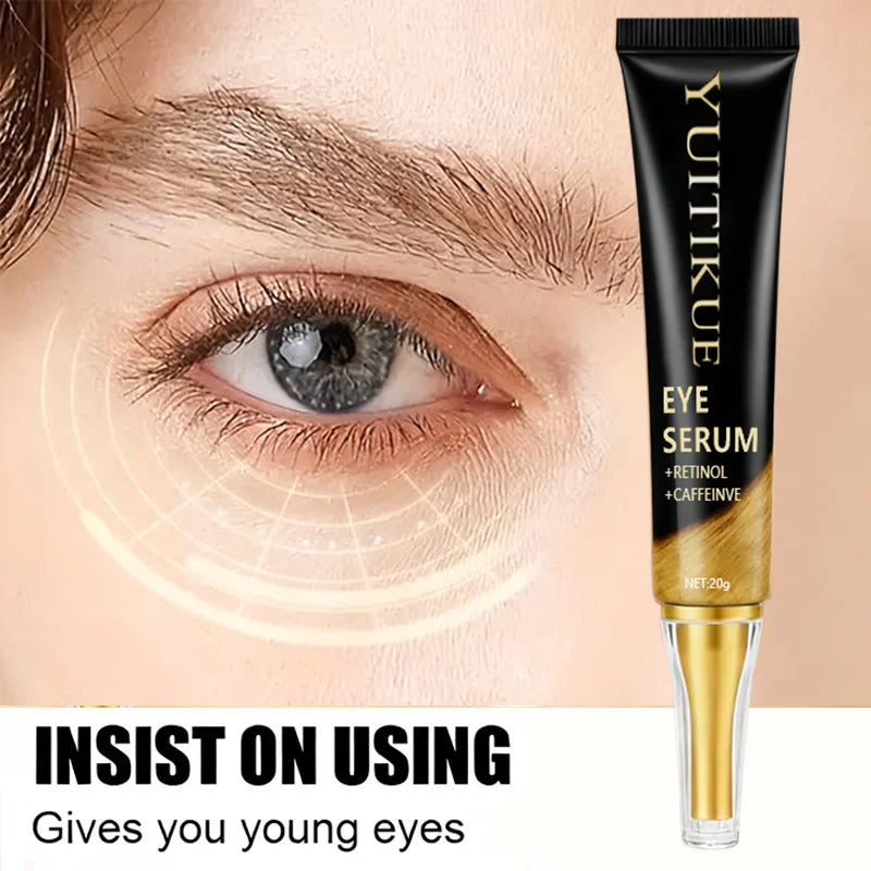 YUITIKUE Caffeine Eye Cream 20g – Fast-Acting Firming, Reduces Puffiness & Dark Circles