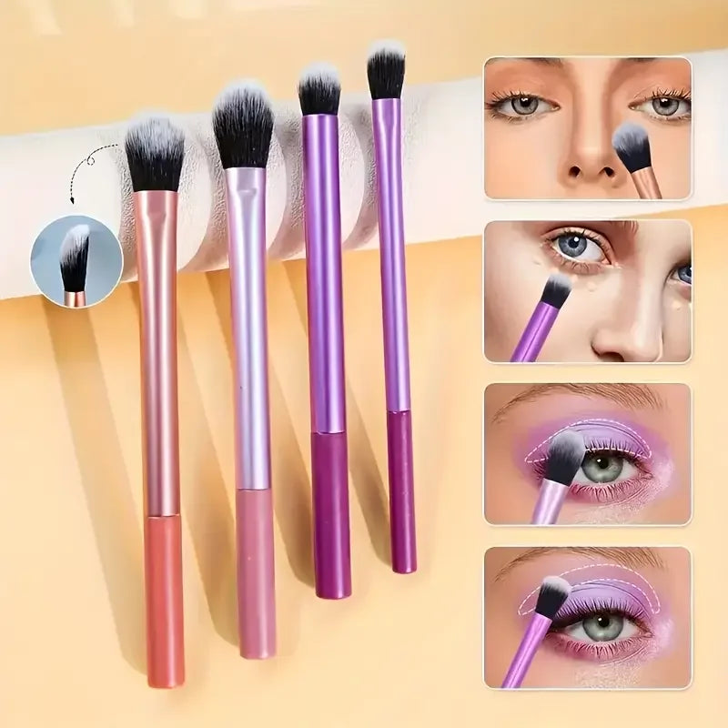 8pcs Makeup Brush Kit – Professional Complete Face Brush Set for Flawless Makeup