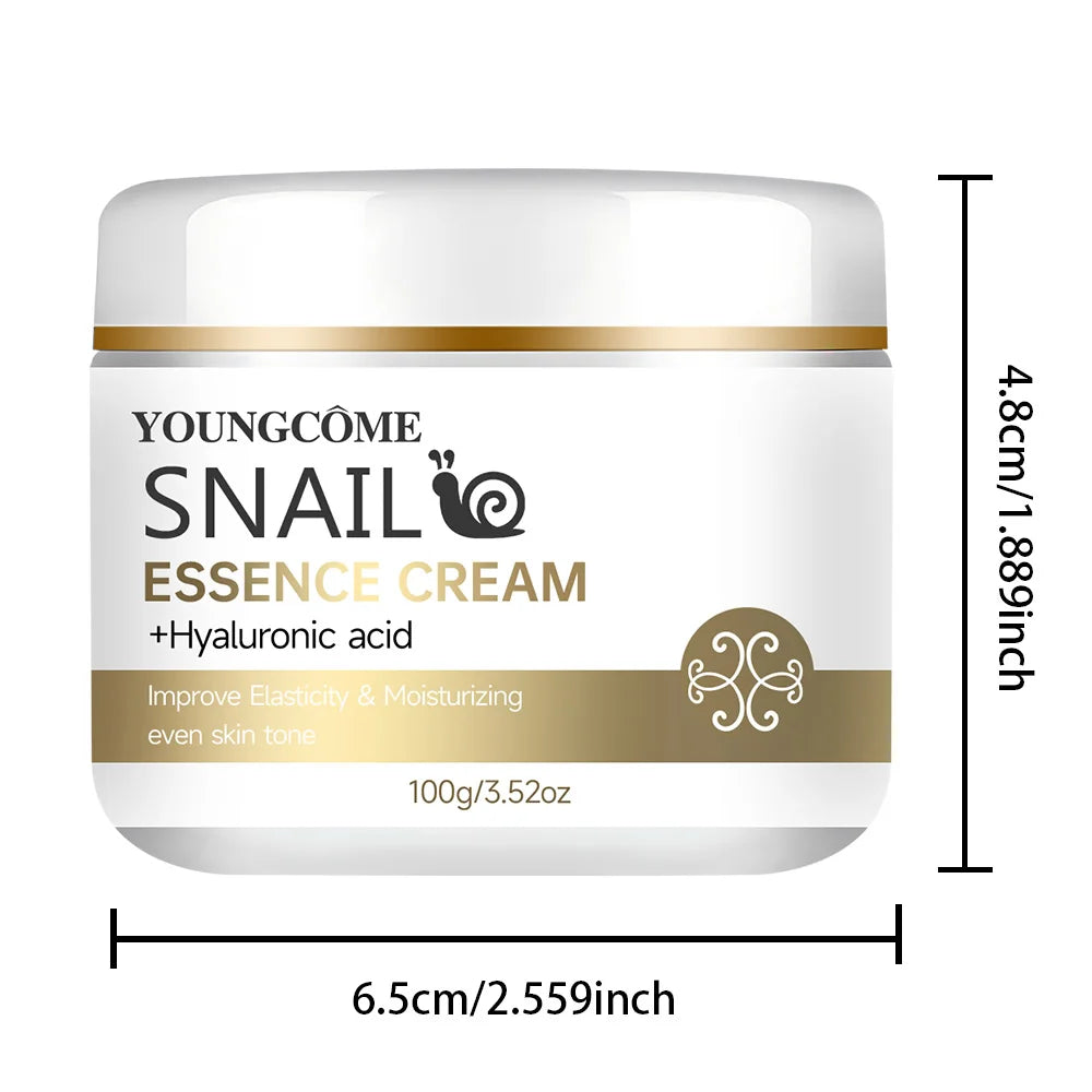 Snail Essence Cream with Hyaluronic Acid – Retinol Moisturizing, Firming & Brightening Skincare