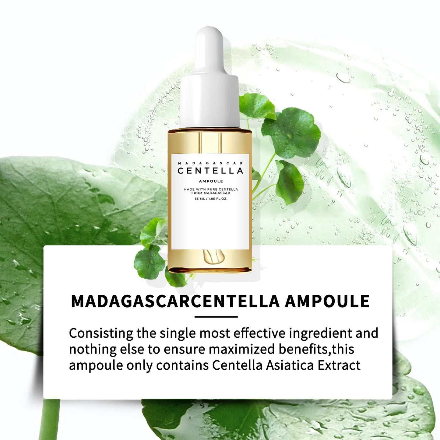 Madagascar Centella Asiatica Serum 55ml – Soothing & Repairing Face Serum