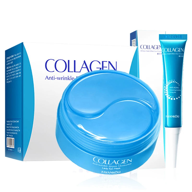 60pcs Crystal Collagen Eye Mask – Anti-Aging & Hydrating Under Eye Patches