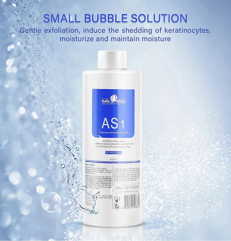 AS1 SA2 AO3 Aqua Peel Facial Serum Kit – Deep Cleaning & Hydrating Solution for Facial Machines (400ml x 3)