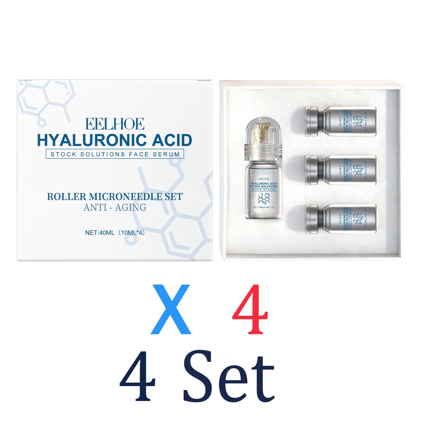 Niacinamide Microneedle Facial Serum Kit 0.25mm – Pore Minimizing & Brightening Serum