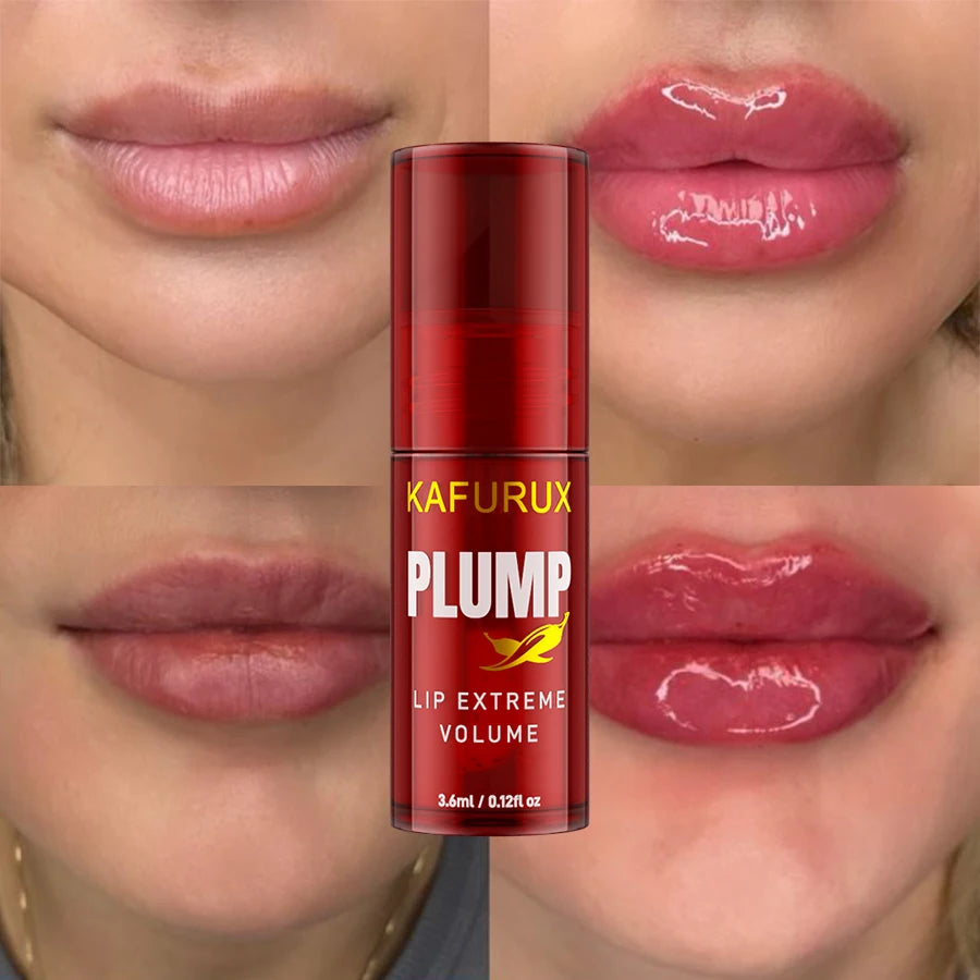 1PC Chili Pepper Lip Plumper Oil – Natural Plumping Gloss for Fuller, Juicier Lips