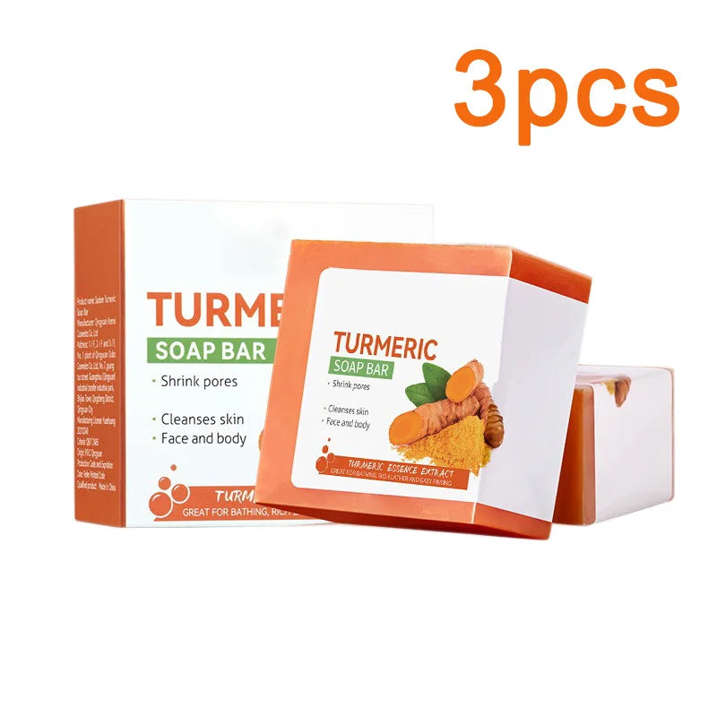 Handmade Turmeric Soap for Face & Body – Brightening, Dark Spot Removal & Gentle Skin Cleanser