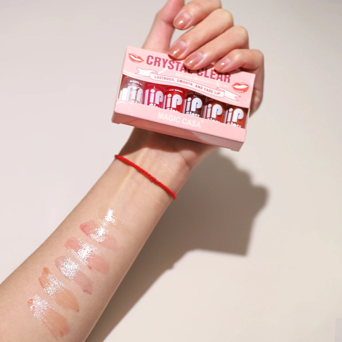MAGIC CASA 6pcs Hydrating Jelly Lip Oil Set – Moisturizing & Glossy Lip Care