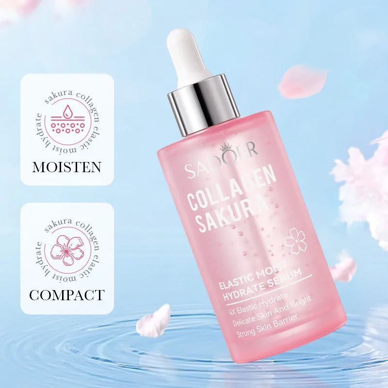SADOER Sakura Facial Serum 30/100ml – Anti-Aging Hydrating & Brightening Face Essence