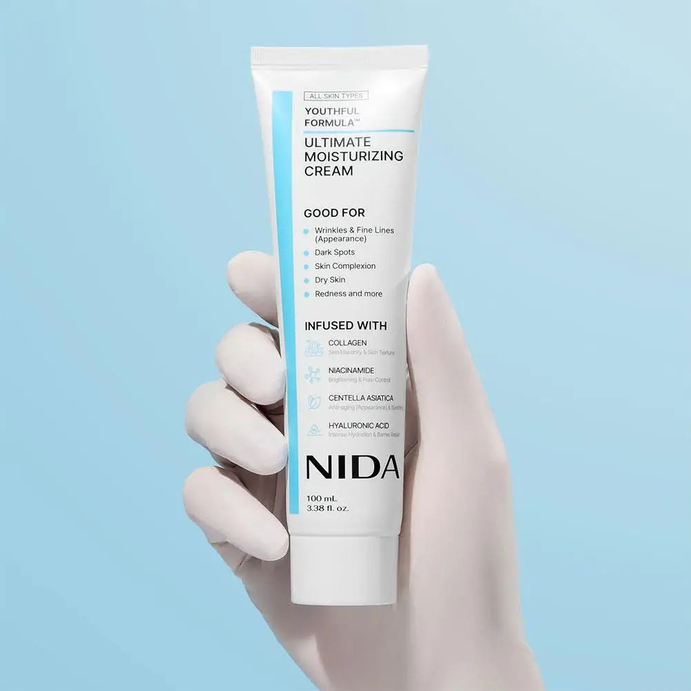 NIDA Moisturizing Cream - Anti-Aging, Redness Relief & Pore Minimizer Skin Care