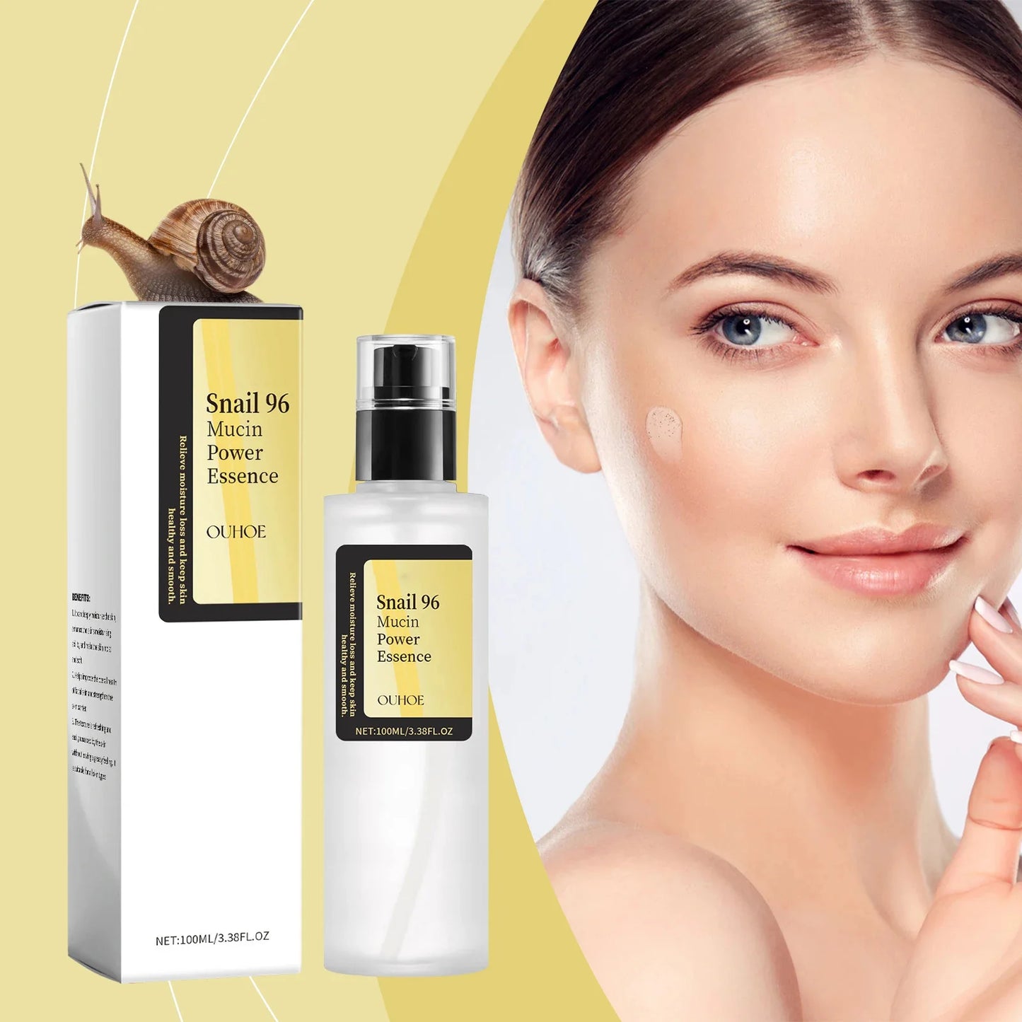Snail 96 Mucin Power Essence – Fading Fine Lines, Moisturizing & Brightening Skin Care