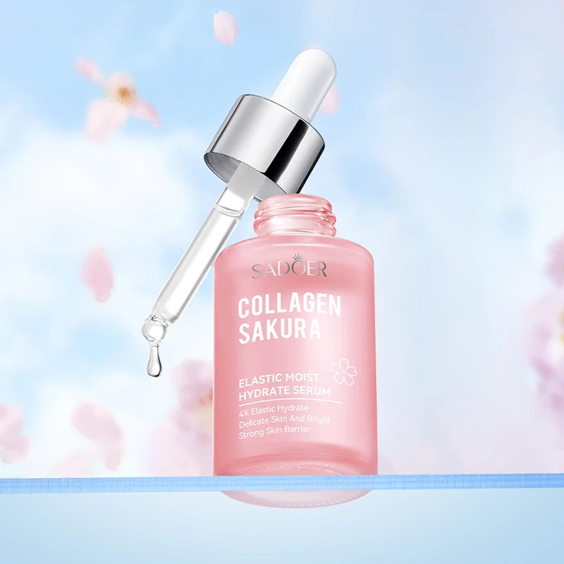 SADOER Sakura Facial Serum 30/100ml – Anti-Aging Hydrating & Brightening Face Essence