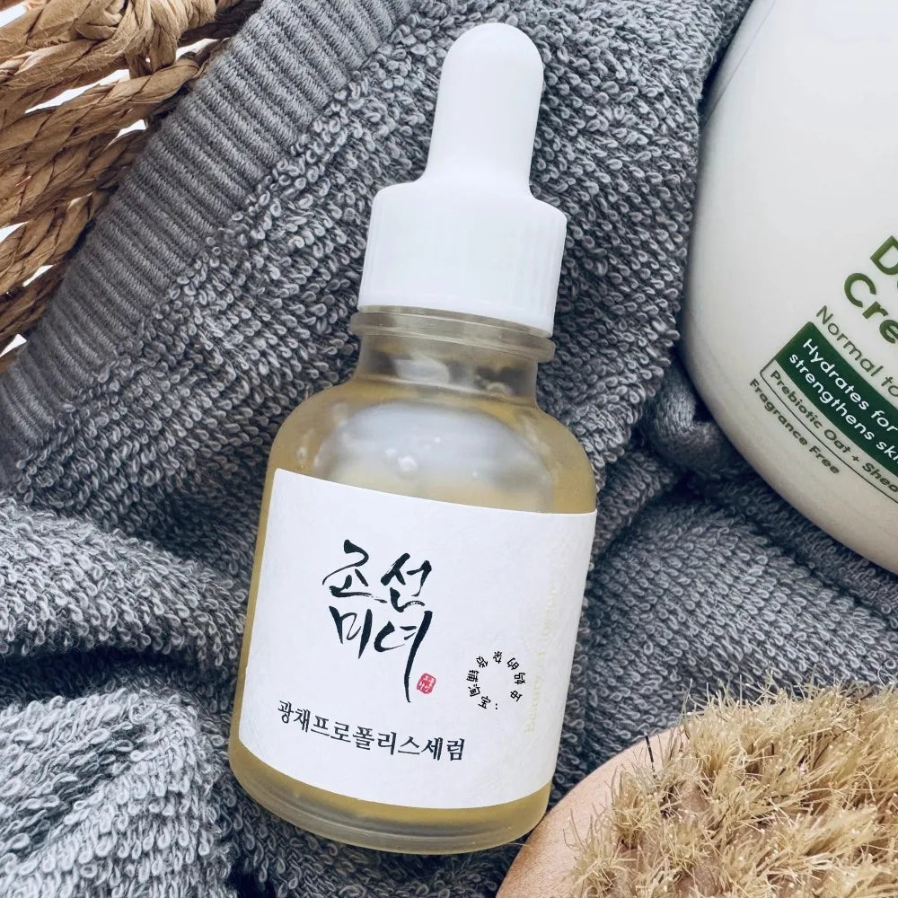 Korean Glow Revive Facial Serum – Hydrating, Calming & Brightening | Green Tea, Niacinamide & Snail Mucin