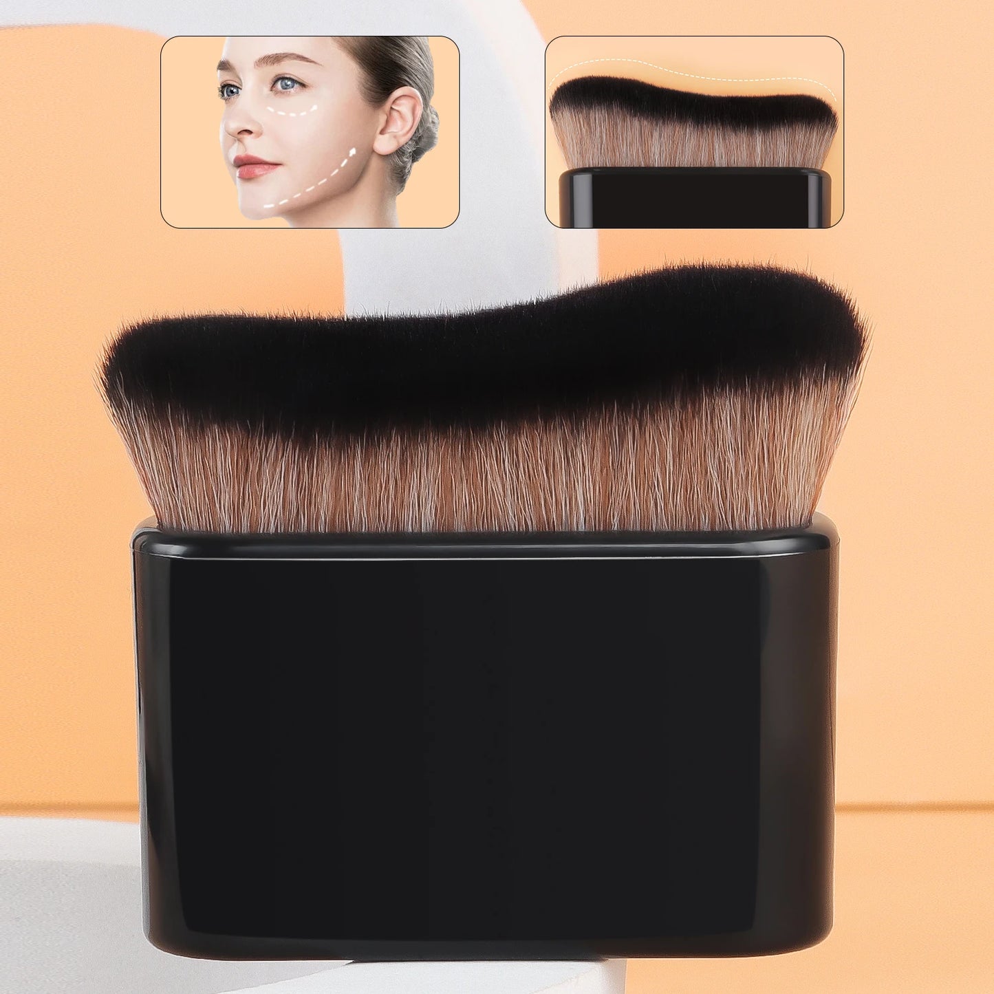 Foundation Brush – Professional Flat Brush for Flawless Liquid & Cream Foundation