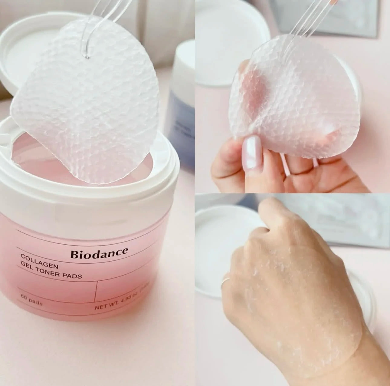 Biodance Collagen Gel Toner Pads – Hydrating & Firming Exfoliating Toner Pads