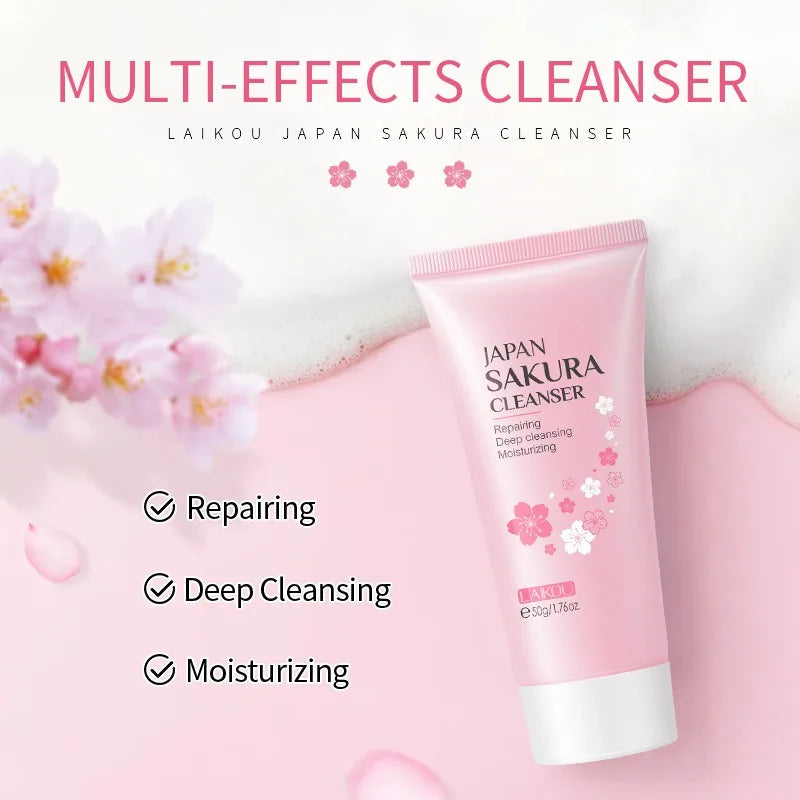 Sakura Deep Clean Foam Cleanser – Oil Control & Blackhead Care