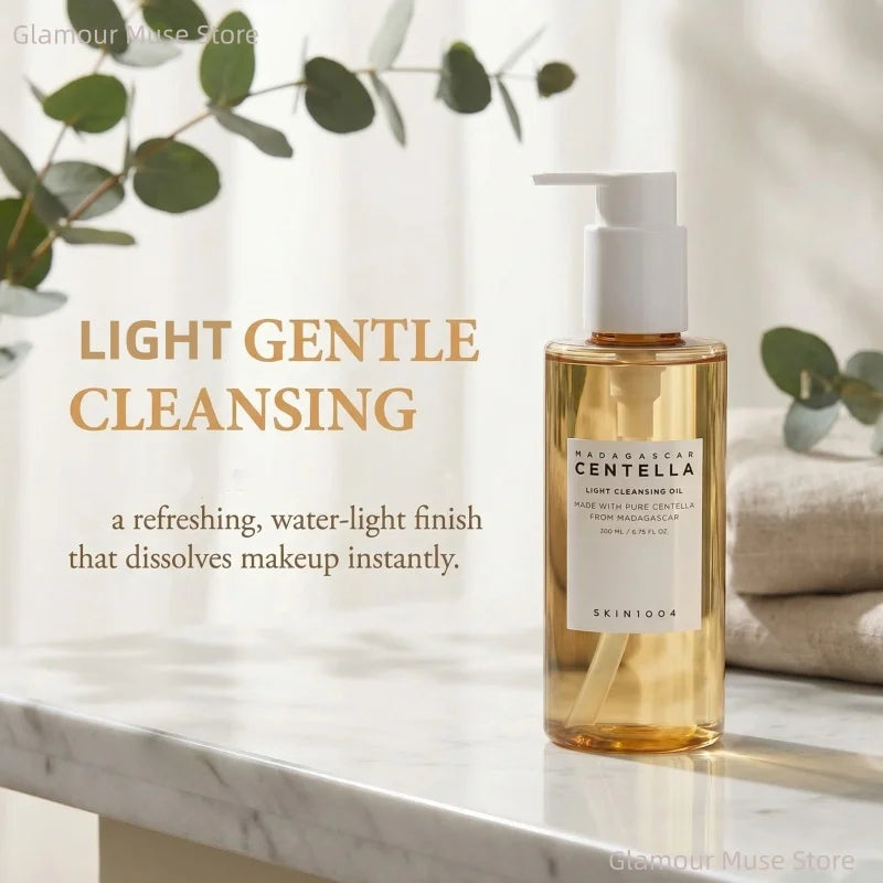 Korean Centella Light Cleansing Oil – Gentle Makeup Remover & Deep Pore Cleanser