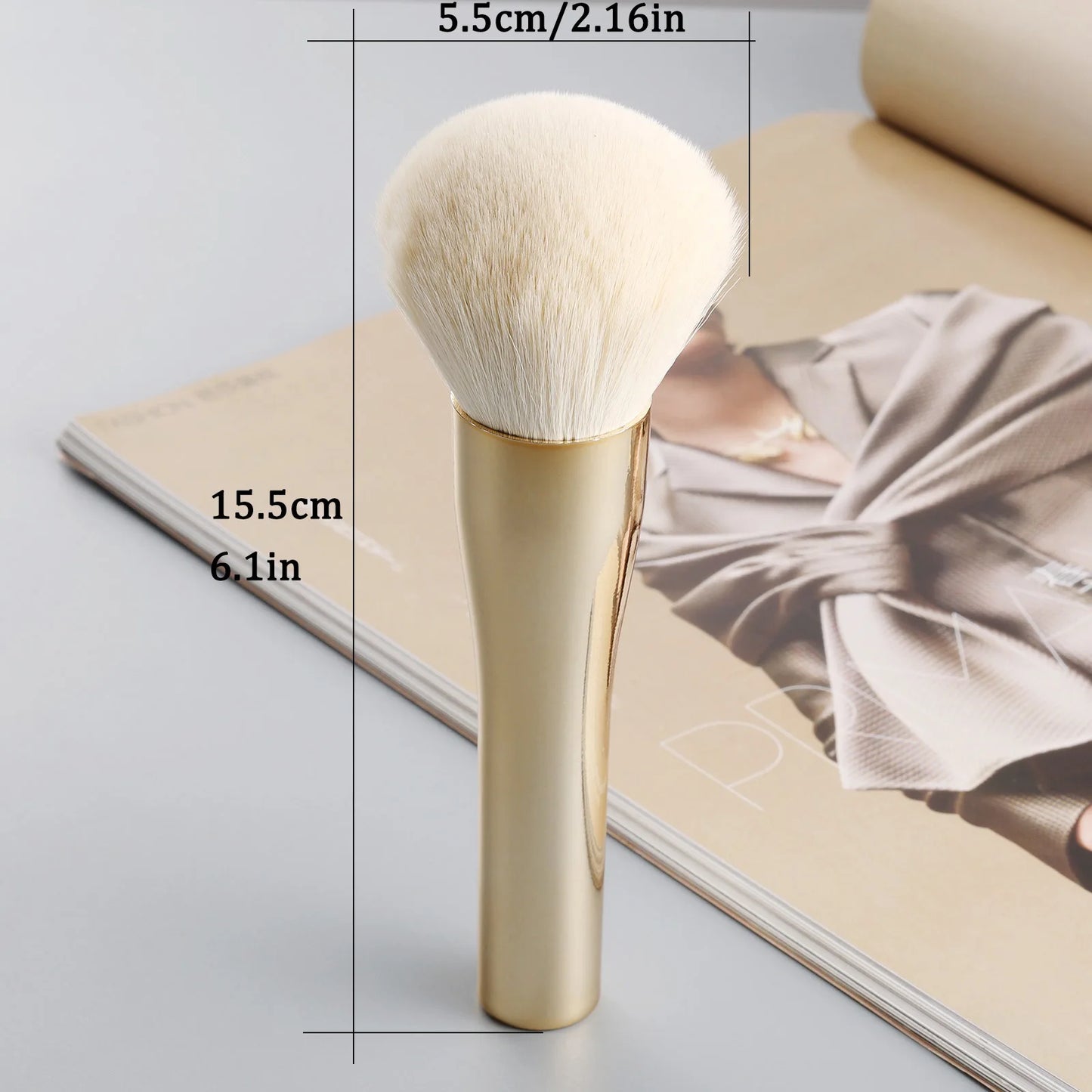 Single Large Powder Brush – Fluffy Face Brush for Loose & Pressed Powder