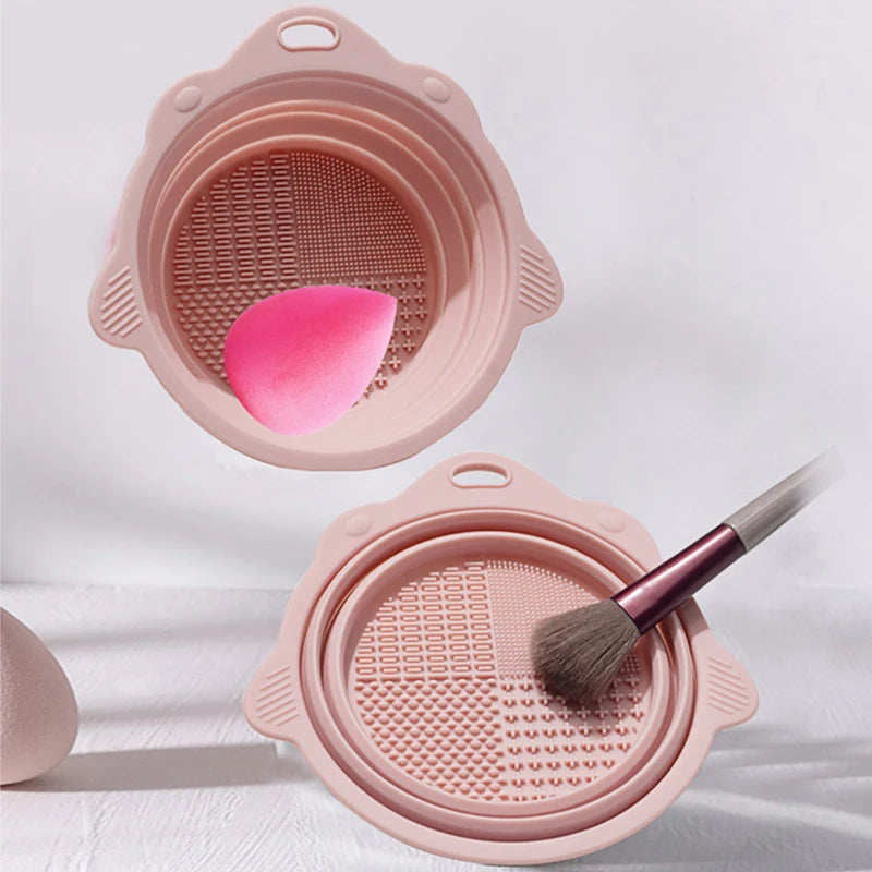 Makeup Brush Cleaner Cleaning Bowl – Quick & Easy Brush Washing Tool