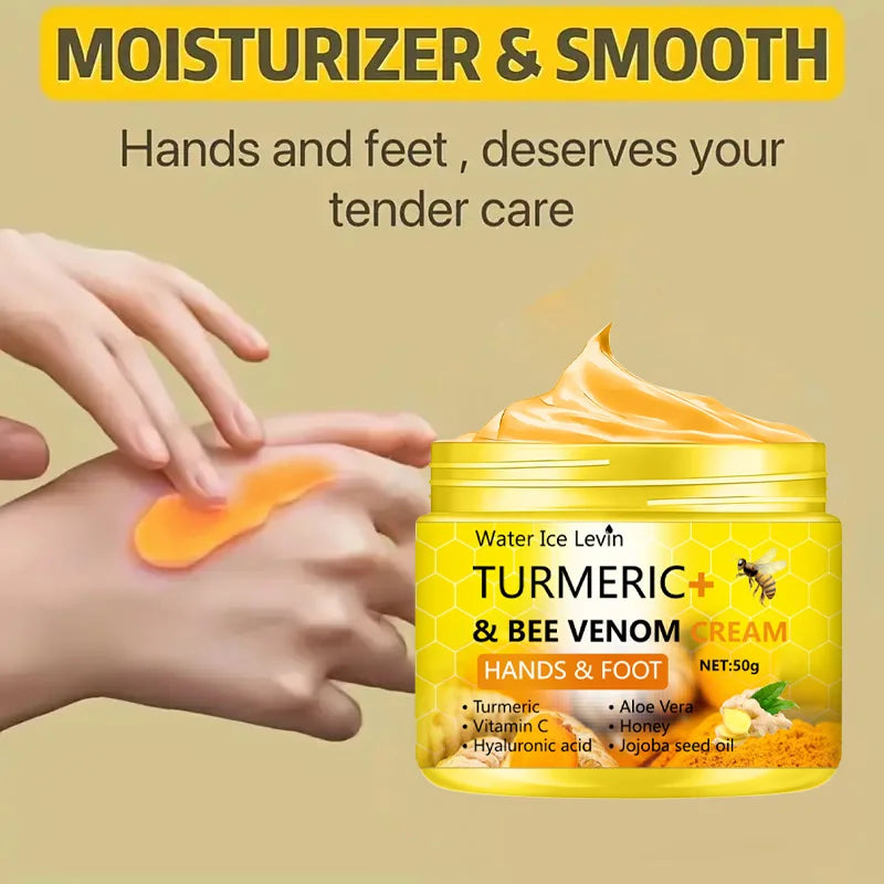 Turmeric Bee Venom Foot Cream – Anti-Crack & Deep Moisturizing Heel Repair